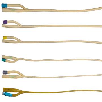 Sonde Foley adulti, uretrale cu 2 cai, sterile, marimi 12, 14, 16, 18, 20, 22, 24 (10 bucati)