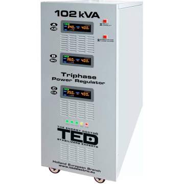 Stabilizator retea maxim 102KVA-SVC-servomotor trifazat-trifazat TED000064
