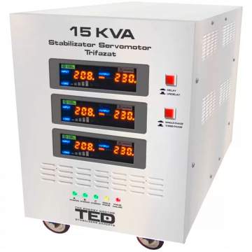 Stabilizator retea maxim 15KVA-SVC-servomotor trifazat -trifazat TED0000101