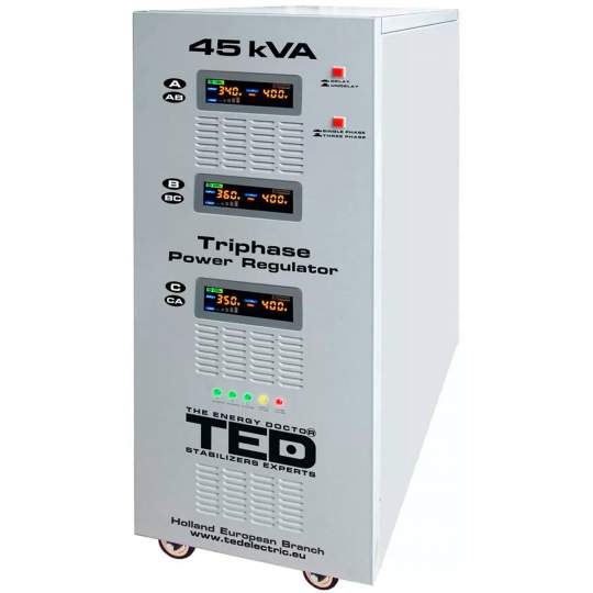 Stabilizator tensiune retea maxim 45KVA-SVC-servomotor trifazat-trifazat TED000170 Stabilizator tensiune retea maxim 45KVA-SVC-servomotor trifazat-trifazat TED000170