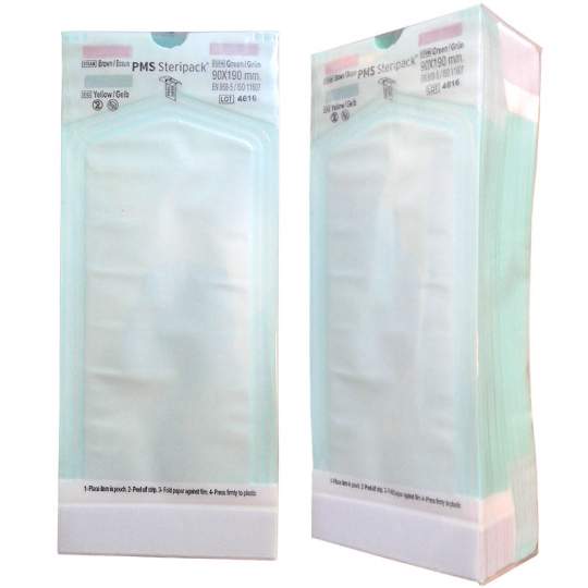 Pungi sterilizare autoclav 90x190mm autosigilante, fara pliu (200 bucati)