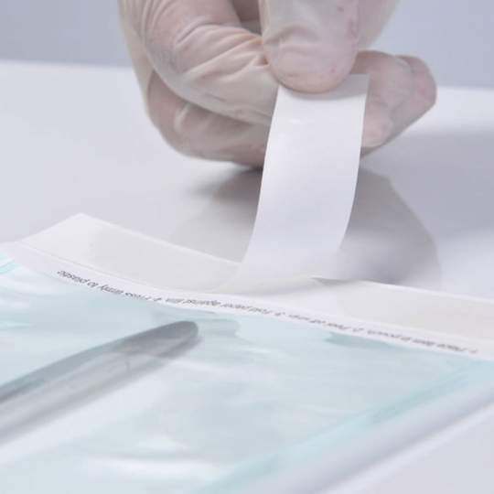 Pungi sterilizare fara volum - autoadezive, indicatori abur si etilen-oxid, 300x490mm (200 buc)