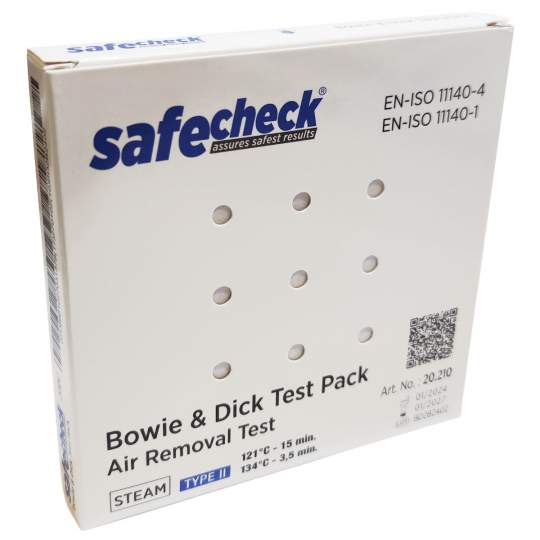 Test Bowie & Dick pentru testare Autoclav - SafeCheck Medster (1 test)