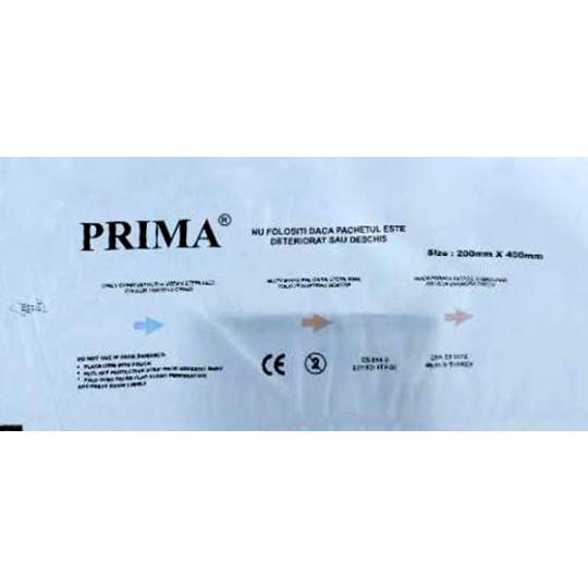 Pungi autosigilante sterilizare 200x400mm, indicator autoclav/EO (100 bucati)