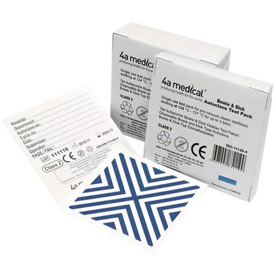 Test Bowie Dick control sterilizare Autoclav - 4A Medical (1 bucata) Test Bowie Dick control sterilizare Autoclav - 4A Medical (1 bucata)