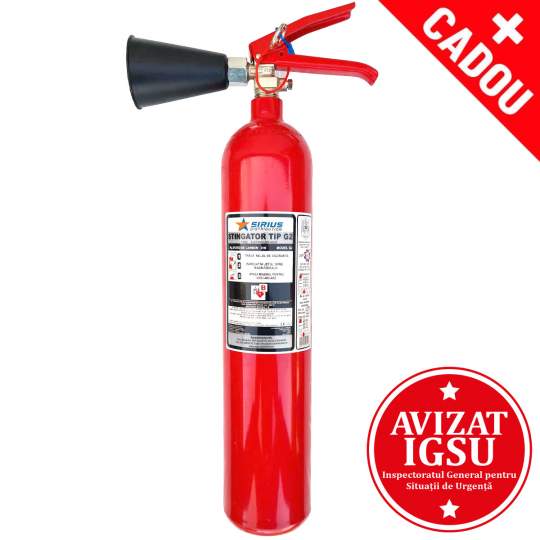 Stingator G2 cu CO2 + Cadou semn stingator A6