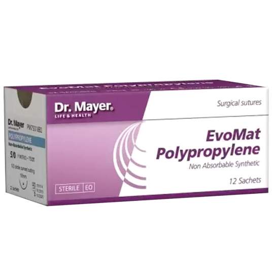 Fire sutura Polipropilena EvoMat Polypropylen 2/0 Cu Ac 18mm 1/2 Sectiune Rotunda, 12 fire - Dr Mayer Fire sutura Polipropilena EvoMat Polypropylen 2/0 Cu Ac 18mm 1/2 Sectiune Rotunda, 12 fire - Dr Mayer