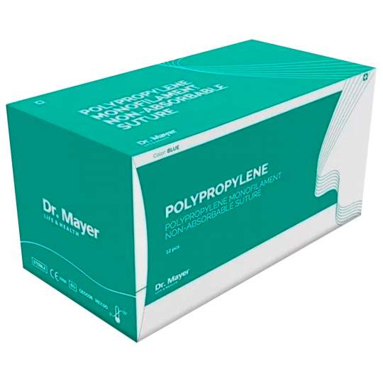 Fire sutura Premium Polypropylene 5-0 Cu Ac De 18mm 1/2 rotund, 12 fire - Dr Mayer Fire sutura Premium Polypropylene 5-0 Cu Ac De 18mm 1/2 rotund, 12 fire - Dr Mayer