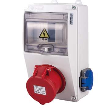 Tablou sigurante 1P (5x16A) 380V + 2P (1x16A) 220V IP44