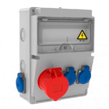 Tablou sigurante 1P (5x32A) 380V + 2P (1x16A) + 2P (1x16A) 220V IP44