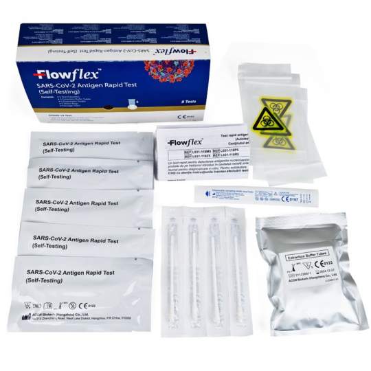 Set 5 teste rapide Covid-19 antigen nazal Flowflex HSC