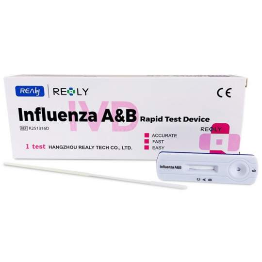 Test rapid gripa nazofaringian Influenta A&B Raly Tech