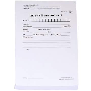 Retetar medical 100 file format A6