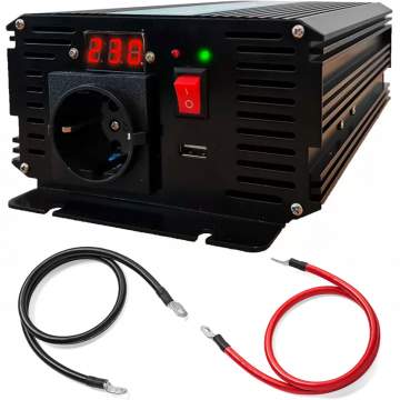 Convertor de la 12V la 230V 500W unda sinusoidala pura TED000422