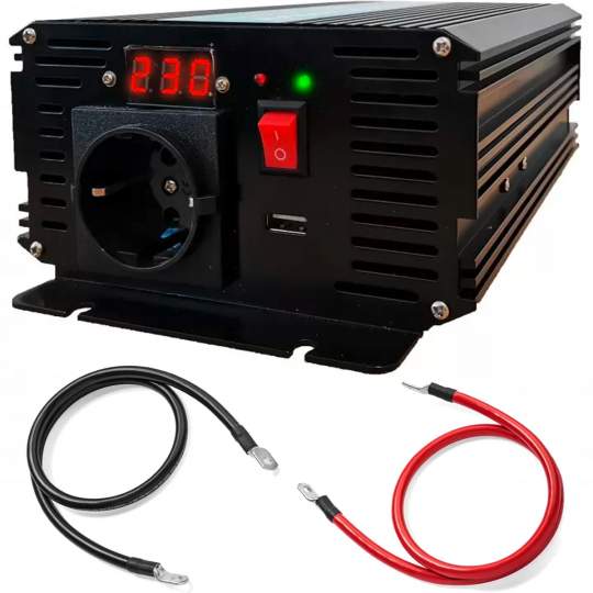 Convertor de la 12V la 230V 500W unda sinusoidala pura TED000422