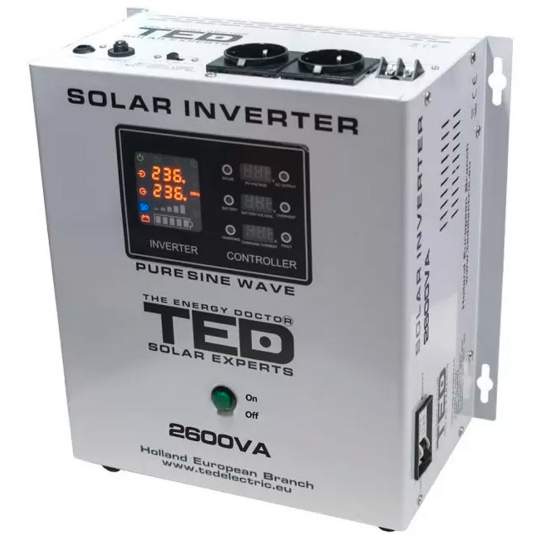Invertor solar de la 24V la 230V 2600VA / 1800W Invertor solar de la 24V la 230V 2600VA / 1800W