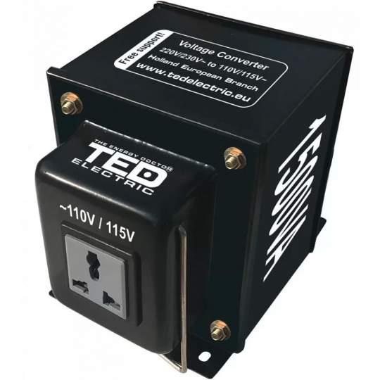 Transformator 230-220V la 110-115V 1500VA reversibil TED110REV-1500VA