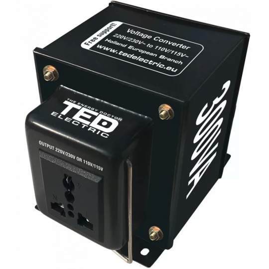 Transformator 230-220V la 110-115V 300VA reversibil TED110REV-300VA