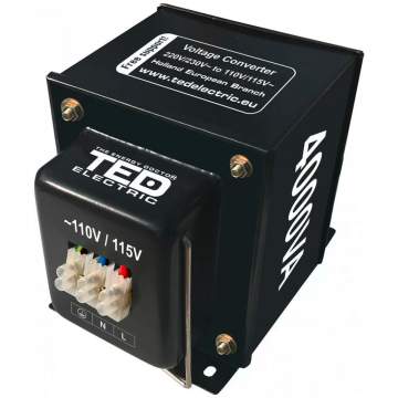 Transformator 230-220V la 110-115V 4000VA reversibil TED110REV-4000VA