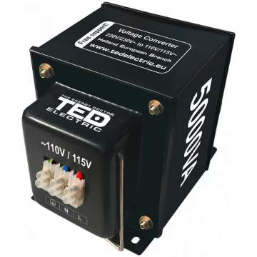 Transformator 230-220V la 110-115V 5000VA TED110-5000VA