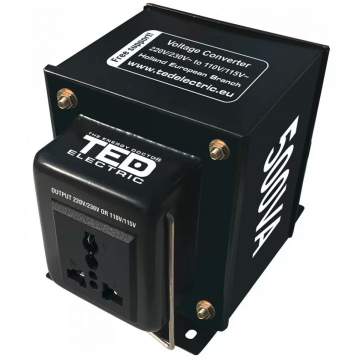Transformator 230-220V la 110-115V 500VA reversibil TED110REV-500VA
