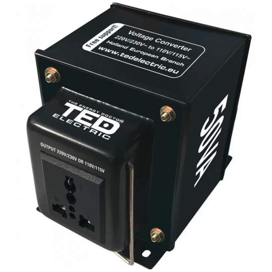 Transformator 230-220V la 110-115V 50VA reversibil TED110REV-50VA Transformator 230-220V la 110-115V 50VA reversibil TED110REV-50VA