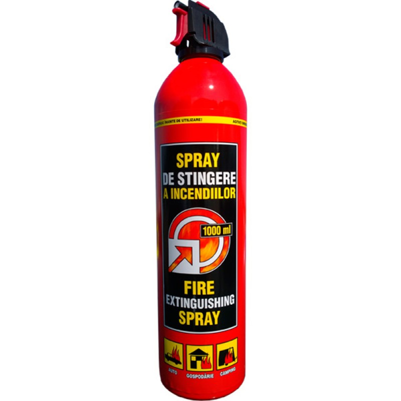 Stingator auto tip spray, cu spuma, clasa AB, 600 ml, avizat RAR (1 bucata)