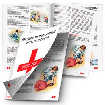 Brosura de prim ajutor in caz de accident (capsata, 8 pagini)
