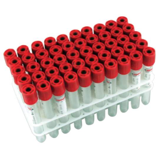 Vacutainer Biochimie steril capac Rosu fara activator, volum aspiratie 6 ml PET (100 bucati)