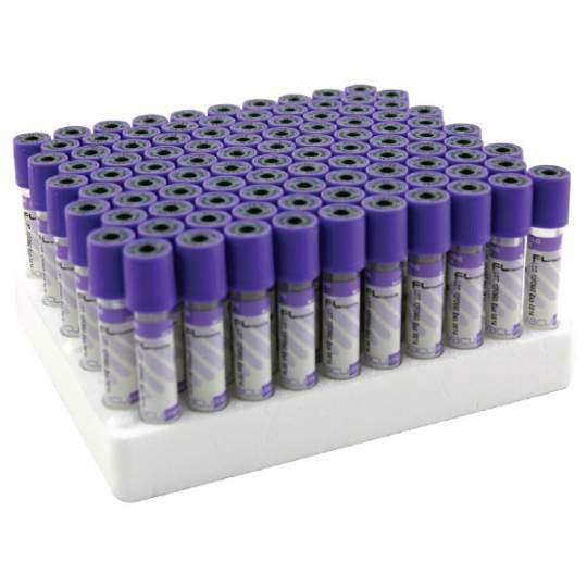 Vacutainer Hematologie violet 2ml anticoagulant K3 EDTA, tub PET 13x75mm steril (100 bucati) Vacutainer Hematologie violet 2ml anticoagulant K3 EDTA, tub PET 13x75mm steril (100 bucati)
