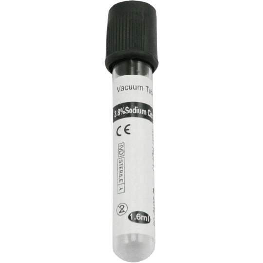 Vacutainer VSH capac Negru, 0.4ml anticoagulant Na Citrat 3.8% (1:4), volum aspiratie 1.6ml, steril, 8 x 120mm (100 bucati) Vacutainer VSH capac Negru, 0.4ml anticoagulant Na Citrat 3.8% (1:4), volum aspiratie 1.6ml, steril, 8 x 120mm (100 bucati)