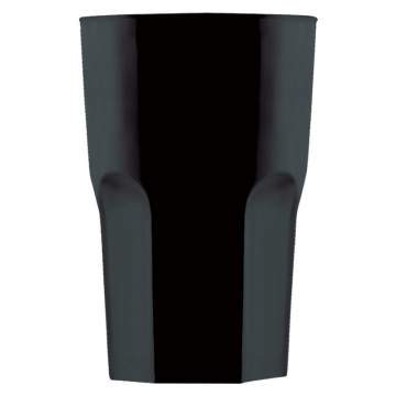 Pahar granity, incasabil, reutilizabil, acrilonitril stiren (SAN), 425ml negru (1 buc.)