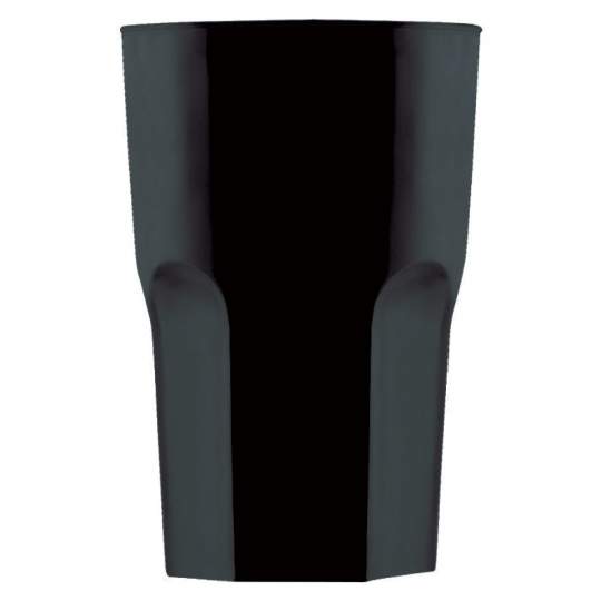 Pahar granity, incasabil, reutilizabil, acrilonitril stiren (SAN), 425ml negru (1 buc.)