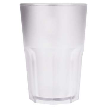 Pahar granity, incasabil, reutilizabil, acrilonitril stiren (SAN), 425ml transparent mat (1 buc.)