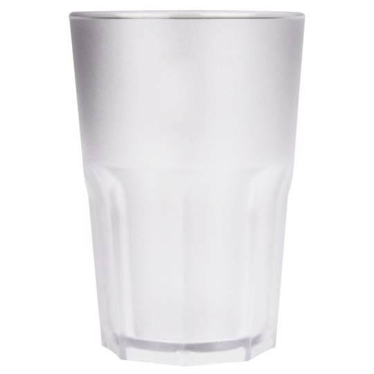 Pahar granity, incasabil, reutilizabil, acrilonitril stiren (SAN), 425ml transparent mat (1 buc.)