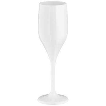 Pahar sampanie, incasabil, reutilizabil, acrilonitril stiren (SAN), 150ml alb (1 buc.)