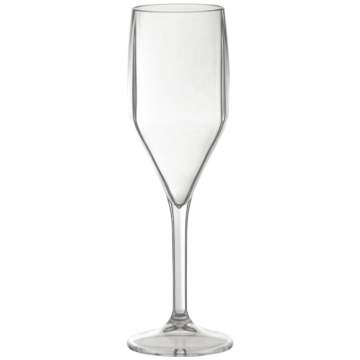 Pahar sampanie, incasabil, reutilizabil, acrilonitril stiren (SAN), 150ml transparent (1 buc.)