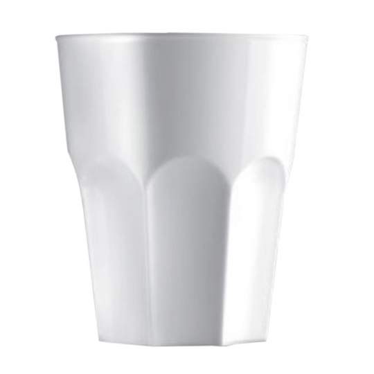 Pahar shot, incasabil, reutilizabil, acrilonitril stiren (SAN), 40ml alb (1 buc.)