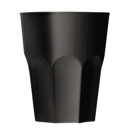 Pahar shot, incasabil, reutilizabil, acrilonitril stiren (SAN), 40ml negru (1 buc.)