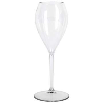 Pahar sampanie, incasabil, reutilizabil, policarbonat (PC), 240ml transparent (1 buc.)