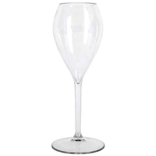 Pahar sampanie, incasabil, reutilizabil, policarbonat (PC), 240ml transparent (1 buc.)