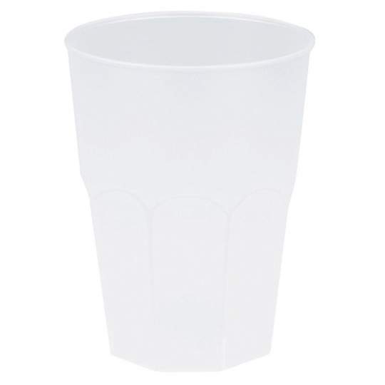 Pahar cocktail incasabil, reutilizabil, polipropilena (PP), 420ml transparent mat (1 buc.)